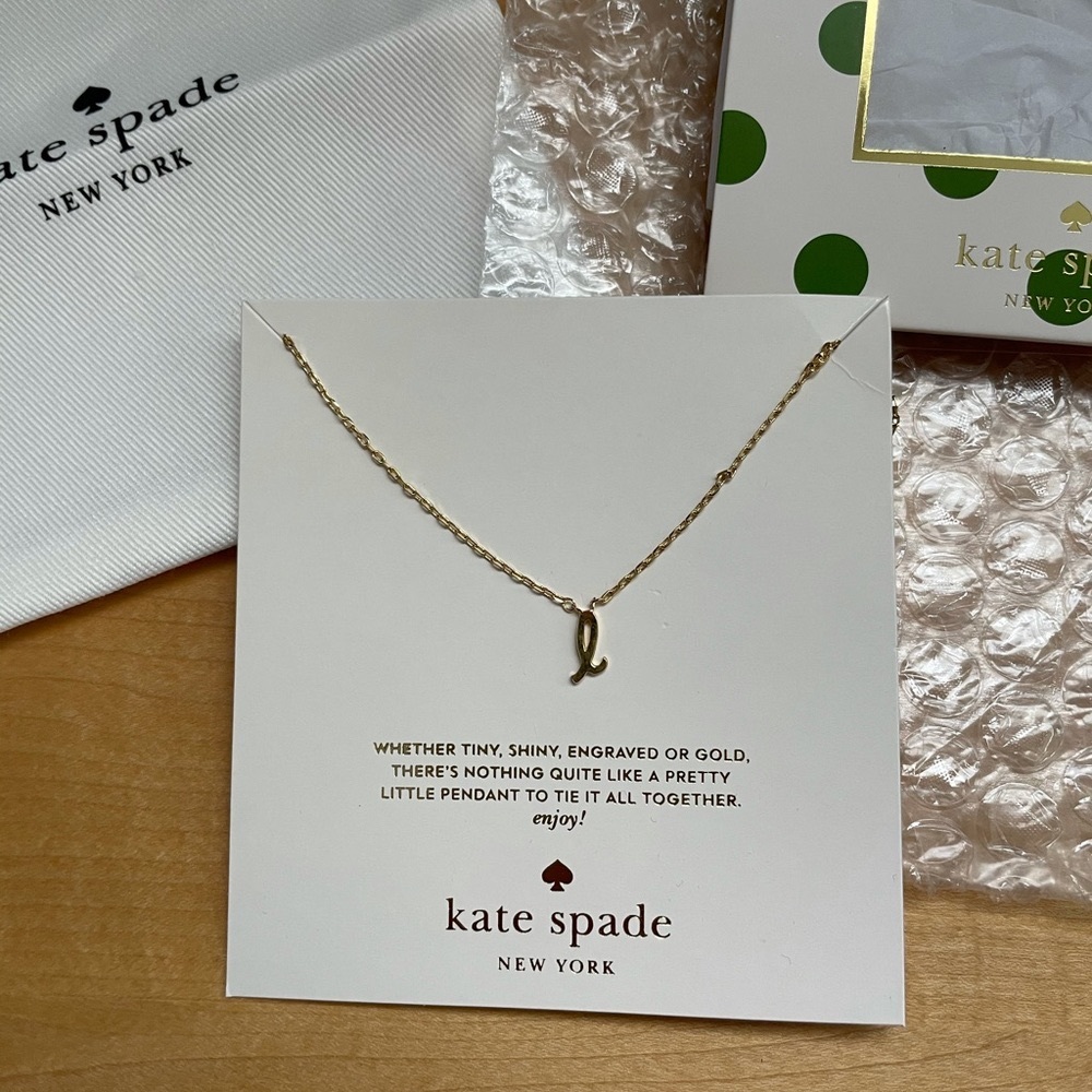 Kate Spade initial necklace